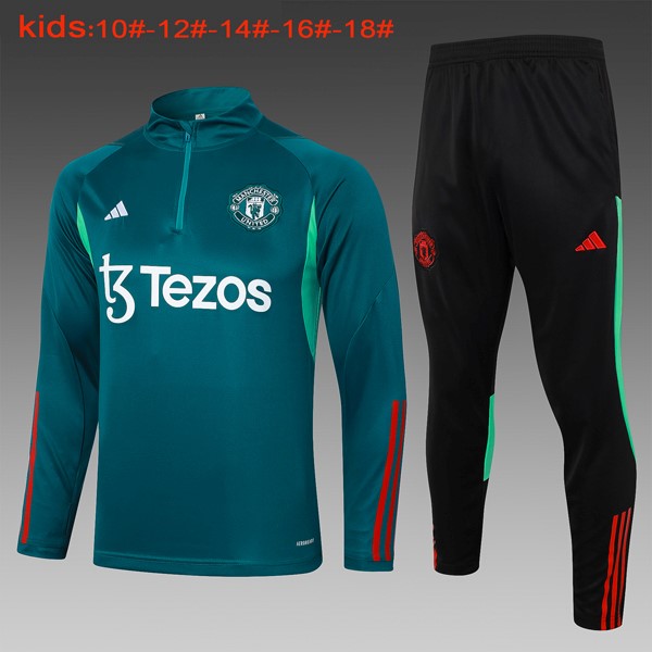 Niños Sudadera De Training Manchester United 2024/25 Verde 3